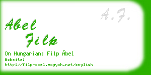 abel filp business card
