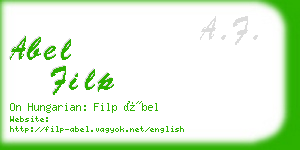 abel filp business card